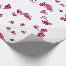 Kärlek Hearts Forever Wrapping Papper
