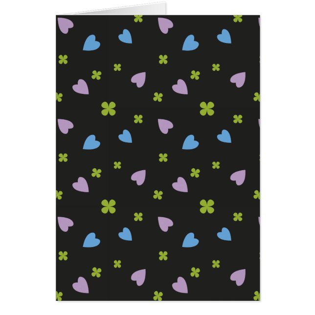 Kärlek Hearts Hälsningskort (Framsidan)