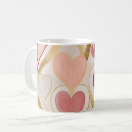 Kärlek Hearts Kaffemugg