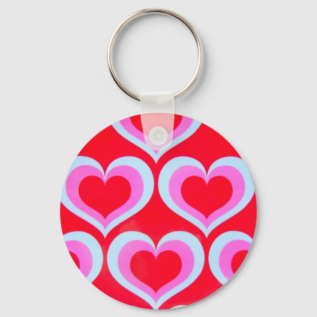 ~Kärlek Hearts~ KEYCHAIN Nyckelring (Framsida)