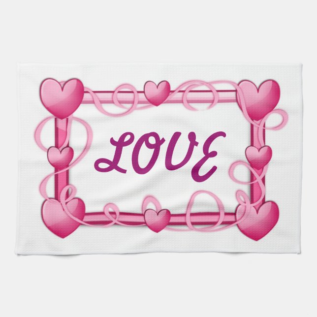 KÄRLEK HEARTS KÖKSHANDDUK (Horisontell)