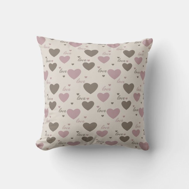 Kärlek Hearts Kudde (Framsida)