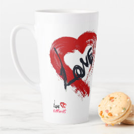 Kärlek Hearts Latte Mugg