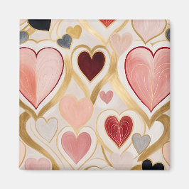 Kärlek Hearts Magnet