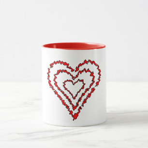 Kärlek Hearts Mugg
