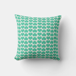 Kärlek Hearts och Rand Pillow Kudde