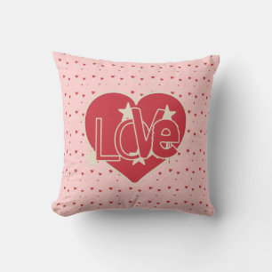 Kärlek Hearts och Stars Kudde