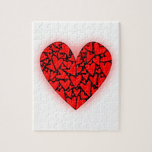 Kärlek Hearts Pussel (Vertikal)