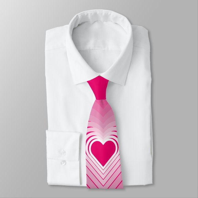 Kärlek Hearts - Rosa Slips (Bunden)