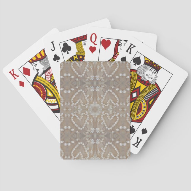 Kärlek Hearts-Snäckor, romsk exotisk tropisk Casinokort (Baksidan)