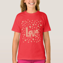 Kärlek Hearts T Shirt