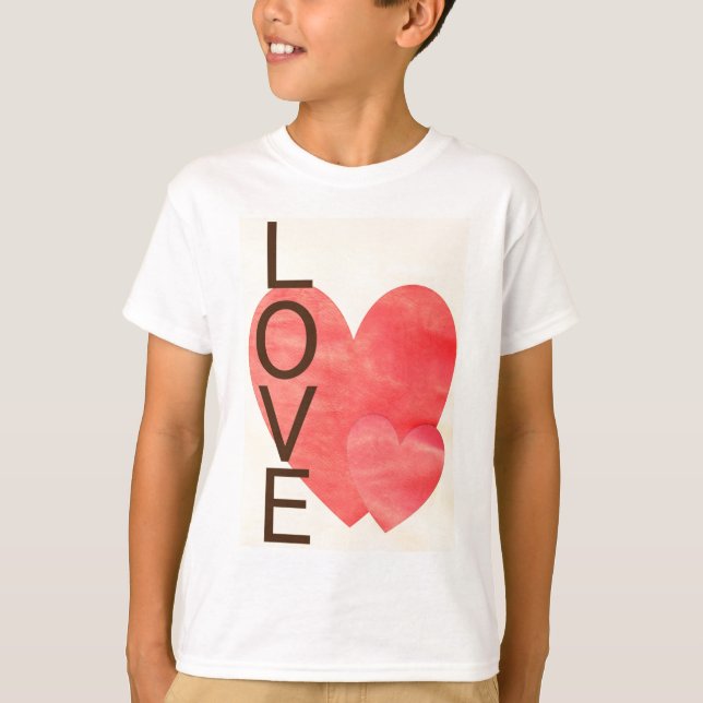 Kärlek Hearts T-shirt (Framsida)