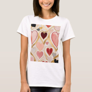 Kärlek Hearts T Shirt