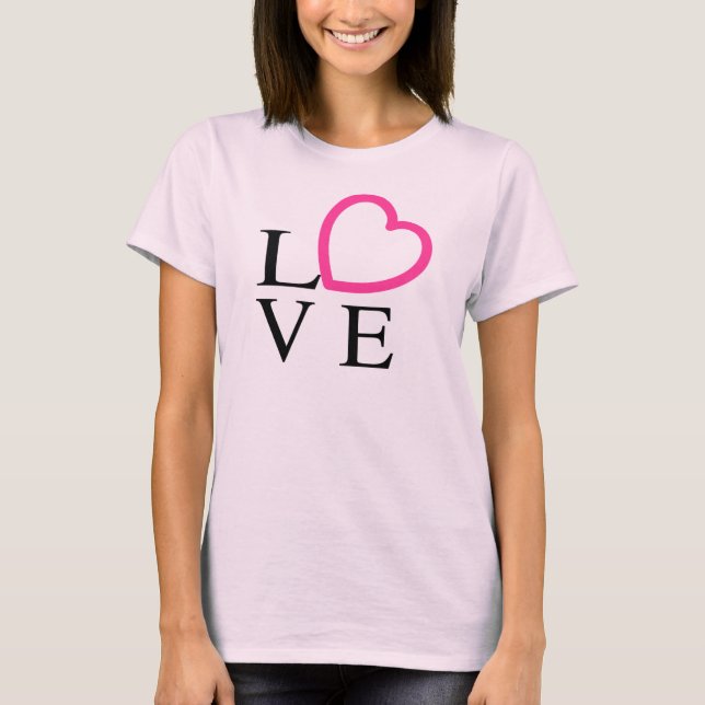 Kärlek Hearts Tee (Framsida)
