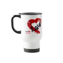 Kärlek Hearts Thermal Tumbler