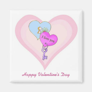 Kärlek Hearts Valentine Magnet