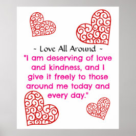 Kärlek hela runt poster