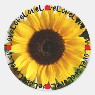 Kärlek hela tiden runt klistermärke