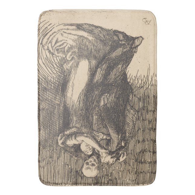 Kärlek helgad (av Paul-Albert Besnard) Badrumsmatta (Framsidan (Vertikal))