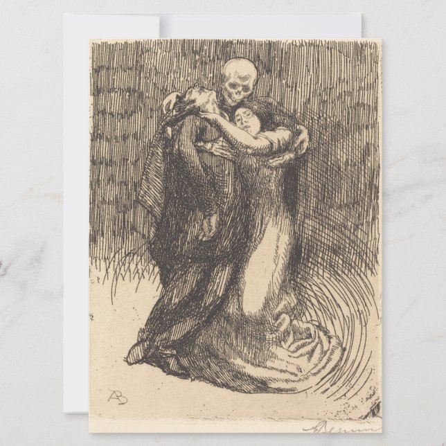 Kärlek helgad (av Paul-Albert Besnard) Kort (Framsida)