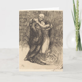 Kärlek helgad (av Paul-Albert Besnard) Kort