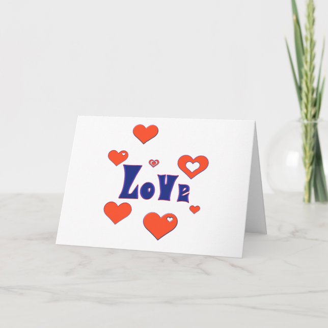 Kärlek Helgdag Card Helgkort (Framsida)