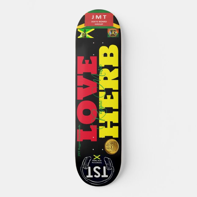 KÄRLEK HERB JMT JAMAICA 8 1/4-tums Skateboard Deck (Framsida)