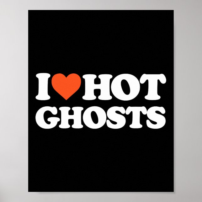 Kärlek Hett Spöken - jag Hjärtar Hett Spöken - Y G Poster (Framsidan)