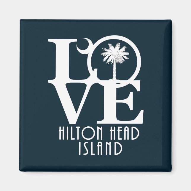 KÄRLEK Hilton Head Island Magnet (Framsidan)