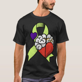 Kärlek Hjärna Hjärta Medvetenhet T-Shirt | Hjärta