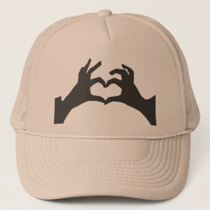 Kärlek Hjärt Hand Tecken Hatt  Keps