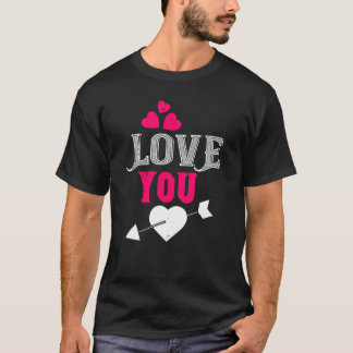 Kärlek - Hjärt- och pildesign T Shirt