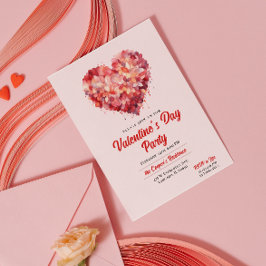 Kärlek | Hjärta | Alla hjärtans dag Party Inbjudningar