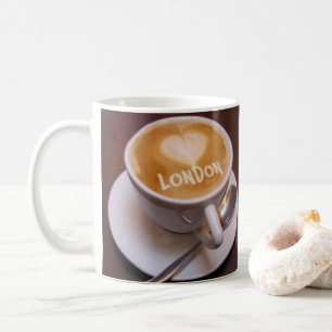Kärlek Hjarta London Cappuccino Kaffekopp