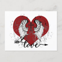 Kärlek hjärta och kors valentin presentkort