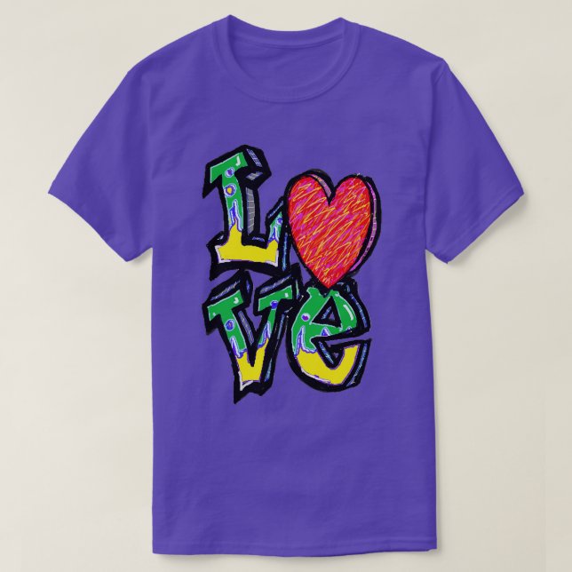 kärlek hjärta t shirt (Design framsida)