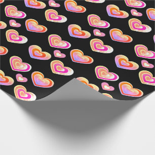 Kärlek hjärtan presentpapper