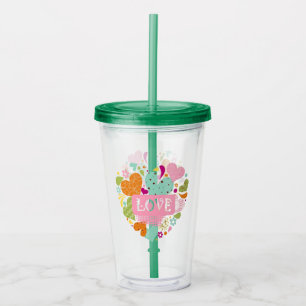 Kärlek Hjärter Take Away Mugg