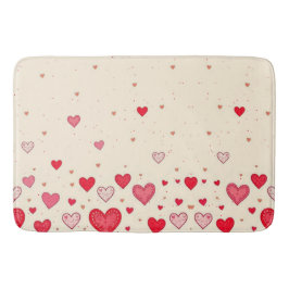 Kärlek, hjärter, Valentineser, Bröllop - Bath Mat Badrumsmatta