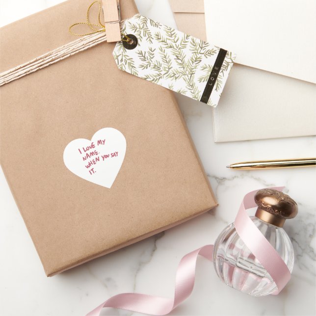 KÄRLEK HJÄRTFORMAT KLISTERMÄRKE (Gifting)