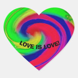 Kärlek Hjärtformat Klistermärke