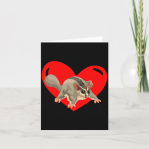 Kärlek Hjärtgrafik Alla hjärtans dag Sugar Glider Kort