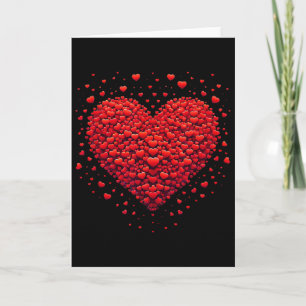 Kärlek Hjärtgrafik Alla hjärtans dag Valentine Kvi Kort