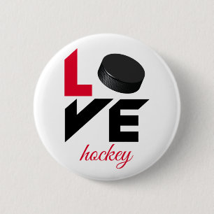 Kärlek hockey knapp
