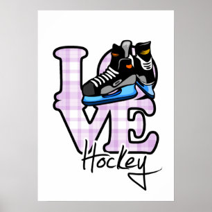 Kärlek Hockey Poster