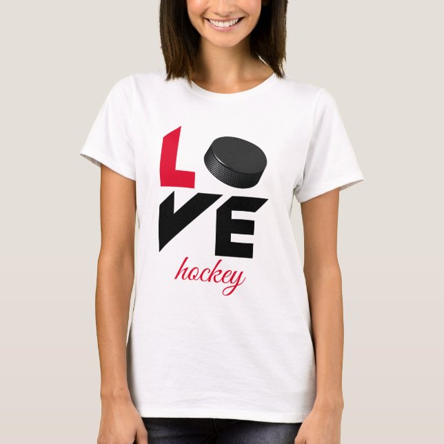 Kärlek hockey t shirt (Framsida)