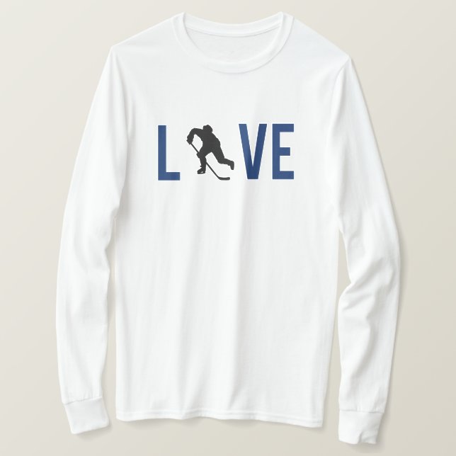 Kärlek Hockey Tee Shirt (Design framsida)