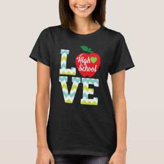 Kärlek Högstadiet Betyg Lärare Elev Barn Tillbaka T Shirt