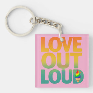 Kärlek Högt Retro Pride Typografi Design