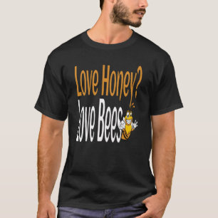 Kärlek Honung Kärlek Bees Humous Honungsbiodling Q T Shirt